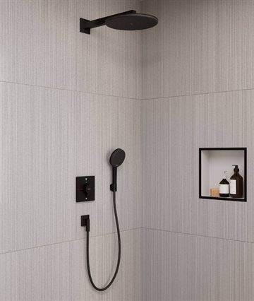 hansgrohe Raindance Alive S Brusersystem til indbygning 300 1jet - mat sort